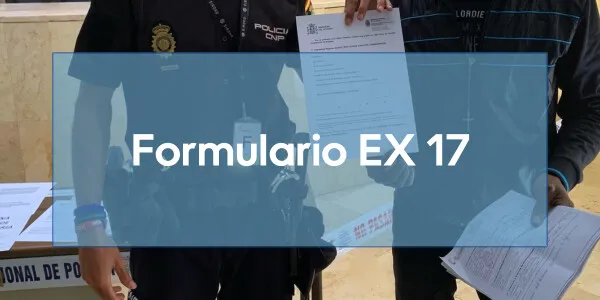 EX17: Formulario solicitud TIE